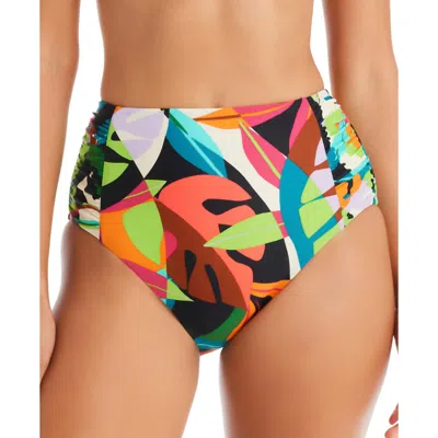 Bar Iii Womens High-waist Printed Swim Bottom Separates In Multi