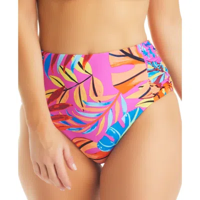 Bar Iii Womens High-waist Printed Swim Bottom Separates In Multi