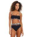 Bar Iii Womens In My Skin Bandeau Bikini Top High Rise Bottoms Exclusively At Macys In Natural,black