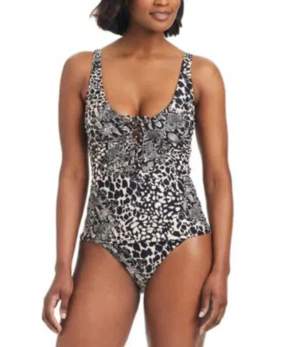BAR III WOMENS LACE UP TANKINI BOTTOMS CREATED FOR MACYS