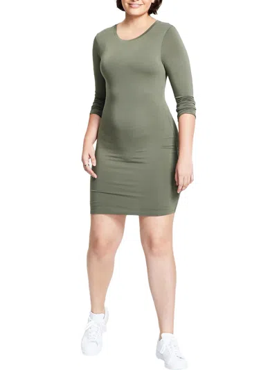 Bar Iii Womens Mini Tight Bodycon Dress In Multi