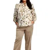 Bar Iii Womens Printed Chiffon Blouse In Multi