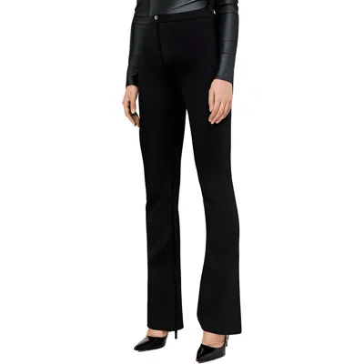 Bar Iii Womens Solid Ponte Flared Pants