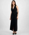 Bar Iii Womens Tie Front Vest Maxi Skirt Exclusively At Macys In Black