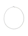 Bar Jewellery Chunky Chain Necklace - Sterling Silver In Metallic