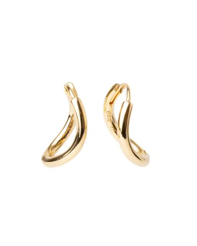 Bar Jewellery Chunky Outline Earrings - Gold-plated Silver