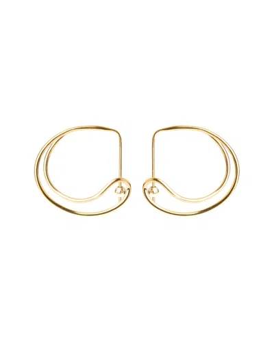 Bar Jewellery Crossed Paths Earrings - Gold-plated Silver