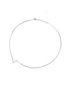Bar Jewellery Dancing Lines Choker - Sterling Silver In Silver