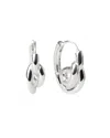 Bar Jewellery Unravel Earrings - Sterling Silver In Metallic