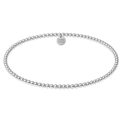 Bara Boheme Women's Classic 2mm Beaded Bracelet In Sterling Silver In Multi