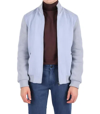 Barabas Cordial Way Bomber Jacket In Blue