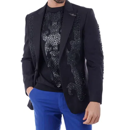 Barabas Edgy Trieste Blazer In Black