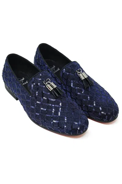Barabas Men's All The Men Tassel Loafers In Navy In Blue