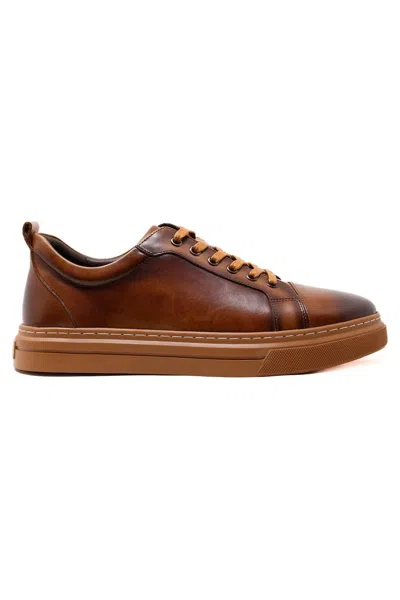 Barabas Men's Ebonite Radiance Low Top Sneakers In Brown