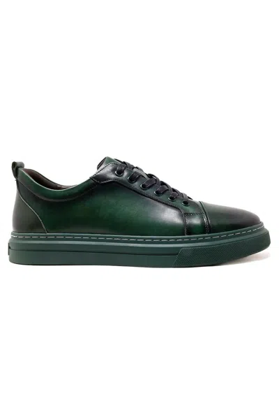 Barabas Men's Ebonite Radiance Low Top Sneakers In Hunter Green