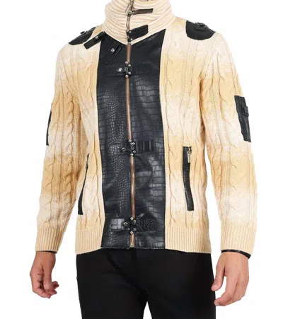 Barabas Mongolian Winter Sweater In Mocha In Brown