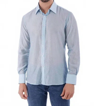 Barabas Smart Buzz Long Sleeve Shirt In Sky In Blue