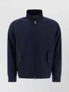 Baracuta Adjustable Cuffs High Collar Raglan Sleeves In Blue