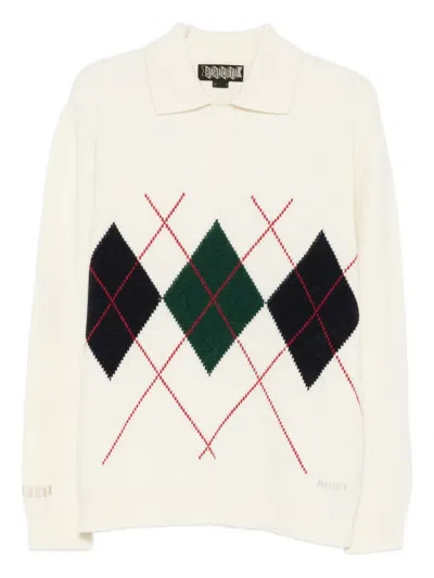 BARACUTA ARGYLE-KNIT JUMPER