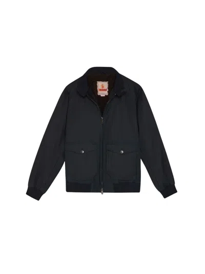 Baracuta Authentic Fit Waxed Cotton Pocket Jacket In Black