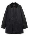 Baracuta X Barbour Corduroy-collar Coat In Black