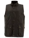Baracuta Men's Barbour Xwaxed Oversized Vest Jacket In Green