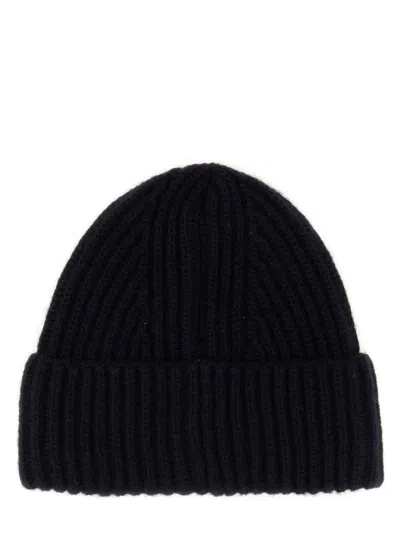 Baracuta Beanie Hat With Logo Patch In Black