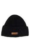 Baracuta Beanie Hat With Logo Patch In Blue