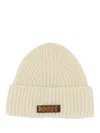 BARACUTA BARACUTA BEANIE HAT WITH LOGO PATCH