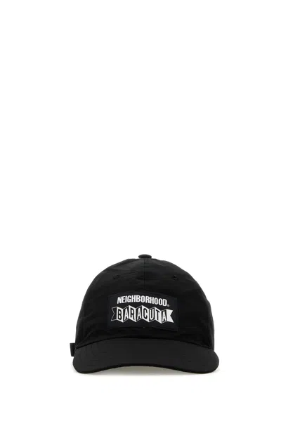 BARACUTA BLACK POLYESTER BLEND BASEBALL CAP