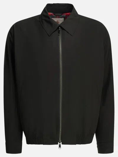 Baracuta Black Polyester Cotton Jacket In Multi
