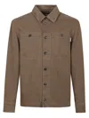 Baracuta Brown Cotton Overshirt With Button-up Design In Brown