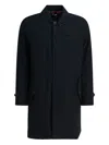Baracuta Buttoned Coat In Blue