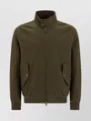 Baracuta Buttoned Flap Pockets High Collar Jacket In Green