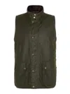 Baracuta Men's Barbour Xwaxed Oversized Vest Jacket In Dark Green