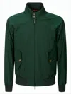 Baracuta Classic Bomber Jacket With Zip Closure In Green