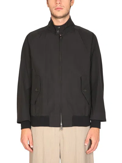 Baracuta Zipped Long-sleeved Jacket In Blue