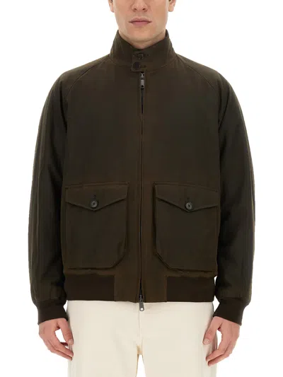 Baracuta Cotton Jacket In Deep Moss