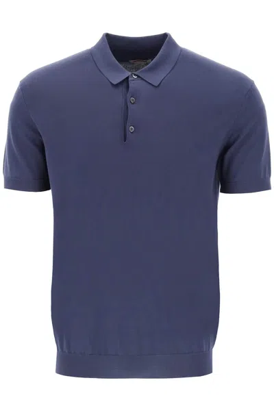 BARACUTA BARACUTA COTTON KNIT POLO SHIRT