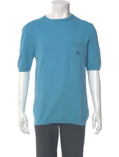 Pre-owned Baracuta Crew Neck Short Sleeve T-shirt W/ Tags In Blue