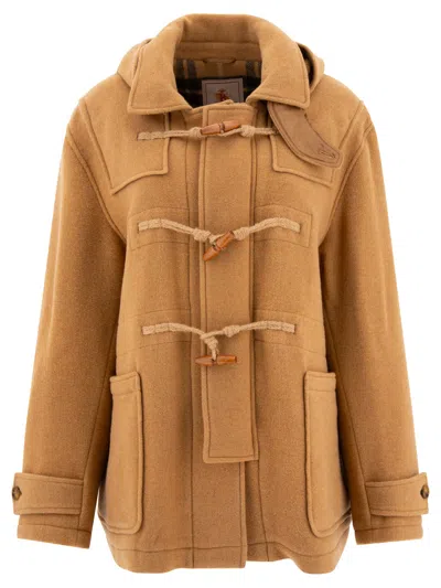 Baracuta Double Wool Coats In Brown