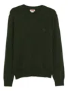 Baracuta Embroidered Crew-neck Sweater In Green