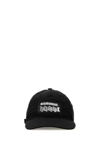 BARACUTA ENGLAND BARACUTA ENGLAND BLACK POLYESTER BLEND BASEBALL CAP