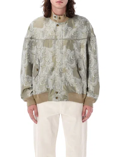Baracuta Four Climes Paisley Derby Jacket In Beige Pasley
