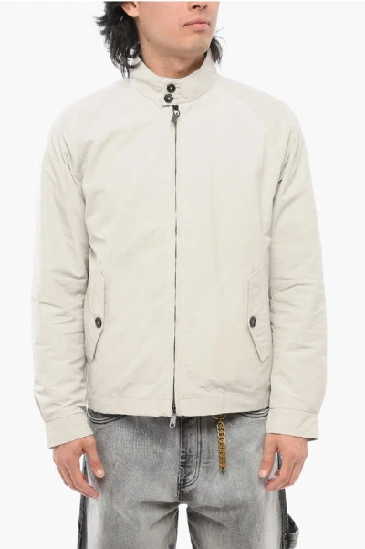 Baracuta Front Zipped Mist Lined Jacket In Neutral