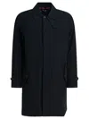Baracuta Buttoned Coat In Black