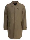 Baracuta Button-down Trench Coat In Brown