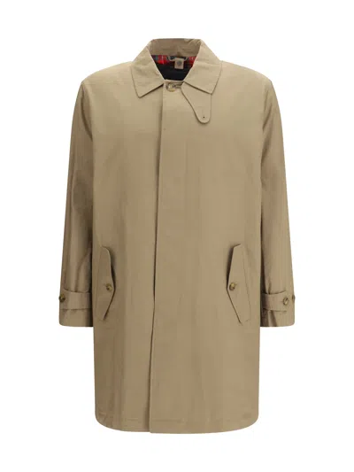 Baracuta Beige Polyamide Trench Coat In Brown