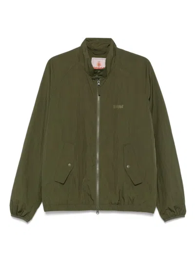 Baracuta G9 Bomber Jacket In Ripstop Nylon In Green