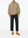 Baracuta G9 Clicker Zip-front Flap-pocket Jacket In Brown